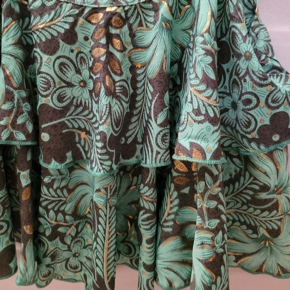 NWT $85 Boho Flowy Ruffle Babydoll Tank Top - Picture 13 of 14